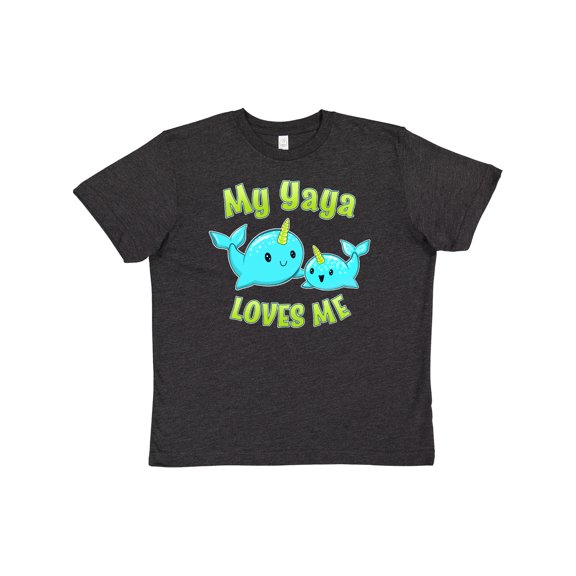 Inktastic My Yaya Loves Me- Cute Narwhal Youth T-Shirt