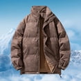 thumbnail image 2 of Winter New Men's Stand Collar Dyed Thick Large Size Fashion Padded Jacket, 2 of 4
