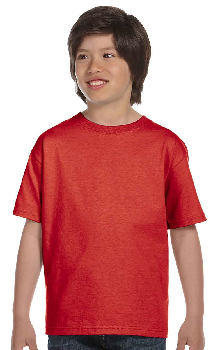 Hanes Boys' ComfortSoft Short Sleeve Crewneck T-Shirt - Walmart.com