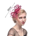 thumbnail image 6 of Eoperou Tea Party Fascinator Feather Flower Vintage Shining Rhinestones Bridal Headwear for Cocktail Party, 6 of 8