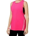 thumbnail image 2 of Jessica Simpson Womens The Warmup Layered Tank Top, Pink, Juniors, Medium, 2 of 3