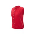thumbnail image 3 of Gupgi Women's Knit Tank Tops Solid Color Sleeveless Round Neck Front Button Slim Sweater Vest, 3 of 9
