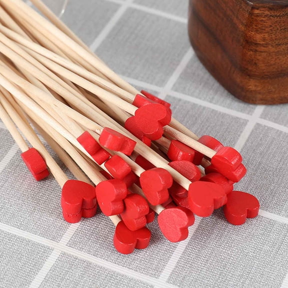 100 Pcs Rock Candy Sticks Wood Swizzle Sticks Wood Cake Pop Sticks Drink Stirrer Sticks for Lollipop Coffee Appetizer Skewer 6inch