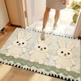 thumbnail image 6 of Embroidered Welcome Door Mat, Rubber Back Lamb Rabbit Pattern Door Rug, Non Slip Indoor Outdoor Front Door Mat, Decorative Rug for Entryway Kitchen Bathroom and Porch, 6 of 6