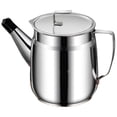 thumbnail image 2 of Stainless Steel Oil Filter Container, Heat‑Resistant Can with Built‑in Mesh Strainer Lid, for Used Frying Oil Filtering & Storage, Countertop Placement and Kitchen Stove‑Side Cooking Work, 2 of 8