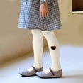 thumbnail image 7 of YunPes Kids' Ribbed Tights with Heart Patch Soft Stretchable Leggings Multiple Colors for Girls Girls Softball, 7 of 7