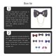 thumbnail image 4 of Jumpingount Bowknot Pajarita Hecha a mano Moda Metal Alas doradas Accesorios de joyería Decoración Anfitrión Boda Novio Negro H3112-2 Accesorios de disfraces Gris H3112-4 Jumpingount  AP009821-04B, 4 of 6
