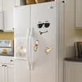 thumbnail image 4 of DPTALR Fridge Sticker Home Decoration Fridge Sticker Sunglasses Fridge Sticker Happy Delicious Face Kitchen Fridge Wall Stickers Art, 4 of 4
