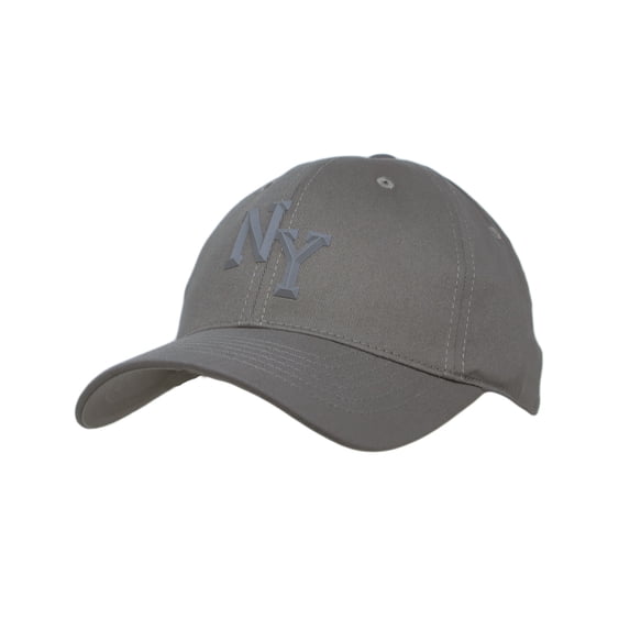 WITHMOONS Baseball Cap NY Embroidery Simple Unisex Hat Ball Cap AC11328 (Grey)
