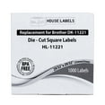 thumbnail image 6 of HOUSELABELS Compatible with DK-1221 Replacement Roll for Brother QL Label Printers; 1,000 Square Labels; 29/32" x 29/32" (23mm*23mm) - 100 Rolls, 6 of 7