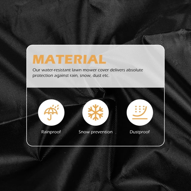AURARMLET Universal Black Lawn Mower Cover Water Resistant Cloth for Gas Electric and Self Propelled Models