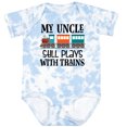 thumbnail image 3 of Inktastic My Uncle Still Plays with Trains Boys or Girls Baby Bodysuit, 3 of 5