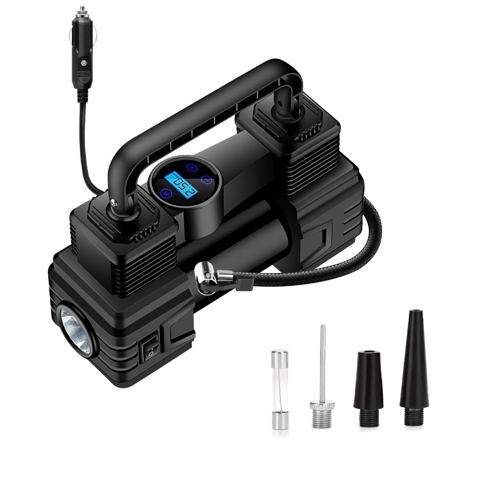 VSSSJ Tire Inflator Portable Air Compressor 150 PSI, Bike Pump, 12V