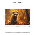thumbnail image 2 of Placemats Set of 4, Fall Raccoon Glowing Leaves Place mats for Dining Table Indoor/Outdoor, Cute Heat Resistant Washable Table Mats(18" x 12"), 2 of 8