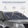 thumbnail image 4 of Daiia Function Source Code 2PCS Car Windshield Sun Shade, Foldable Sun Shield for Car Front Window, Auto Sun Blocker Visor Protector Universal for Truck SUV Pickup-Medium, 4 of 7