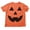 Pumpkin - Orange, variant on #followme Halloween T-Shirt for Women Skeleton & Pumpkin (Pumpkin - Orange, Small)