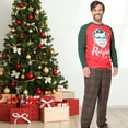 thumbnail image 4 of A Christmas Story Mens' Pajamas Ralphie 2PC  Raglan Long Sleeve Sleep Shirt Plaid Pajama Pant Set for Adults, 4 of 5
