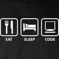 thumbnail image 3 of CafePress - Eat Sleep Code Long Sleeve Dark T Shirt - Long Sleeve Dark T-Shirt, 3 of 4