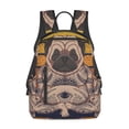 thumbnail image 3 of Balery Pug dog Yoga Lightweight Backpack for Men and Women - Durable and Water-Resistant, Ideal for School, Work, Travel, and Everyday Use, 3 of 9