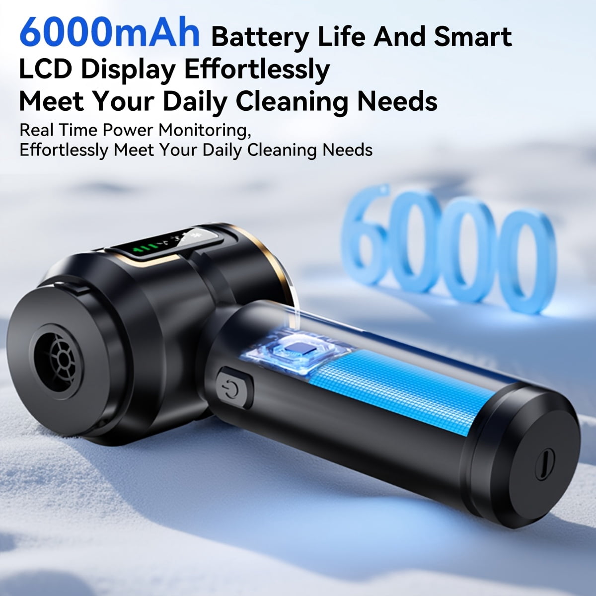 High Power 10-in-1 Wireless Handheld Vacuum Cleaner, Blowing & Suction for Car Home Pet Office, Rechargeable Brushless Motor with Washable Filters, Low Noise