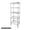 Chrome, variant on WorkPro 5-Tier Black Slim Wire Shelving