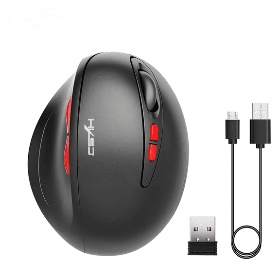 Yidarton T31 2.4G Wireless Mouse Rechargeable Vertical Mouse 7-Key Ergonomic Design
