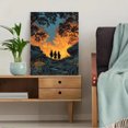 thumbnail image 5 of Moody Witches Coven Canvas Print, Mystical Celestial Halloween Art, Enchanted Dark Home Decor, 5 of 8