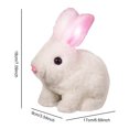 thumbnail image 4 of Juguete Conejo Peluche Conejito Realista Pet Regalos Pascua para () White, 4 of 9