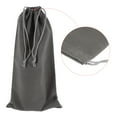 thumbnail image 4 of Unique Bargains 30x15cm Microfiber Pouch, 3Pcs Soft Storage Drawstring Gift Bag, Gray, 4 of 5
