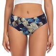 thumbnail image 1 of Fotbe Abstract Blue Squares Calzones Estampados para Mujer – Ropa Interior de Algodón, Cómoda, Suave y Elástica-X-Large, 1 of 6