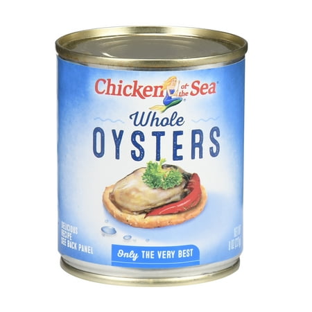 (2 Pack) Chicken of The Sea Whole Oysters, 8 oz (Best Way To Open Oysters)