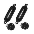 thumbnail image 1 of Guardabarros Inflables Zulema para Barcos 2 Piezas PVC Negro Cuerda Negra, 1 of 8