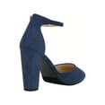 thumbnail image 3 of Women Point Toe Chunky Heeled Pumps Ankle Strap Pumps High Heel Ankle Strap Pump, 3 of 5