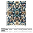 thumbnail image 4 of nygtbtfer Blanket Light Gold and Teal Snowflakes Throw Blanket for Couch Vintage Christmas Warm Cozy Lightweight Blanket Home Decor for Bed Couch Chair Living Room for Adults and Children, 4 of 6
