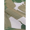 thumbnail image 3 of Couristan 5.25' x 7.5' Tropical Leaves Indoor Outdoor Area Throw Rug - Green and Cream, 3 of 7