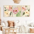 thumbnail image 4 of Pastel Wildflower Oil Painting Poster Print Set of 3, Neutral Tone Abstract Floral Prints, Country Style Floral Artwork, Colorful Floral Abstract Wall Art Decor, Frameless, 4 of 4