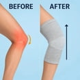 thumbnail image 5 of Knee Compression Technology Technology Sleeve 2-Pack Unisex Supports for Women and Men, Breathable Moisture Wicking Charcoal Infused Knee Sleeves for Yoga Gym Workout Running Cycling Hiking Daily Use, 5 of 5
