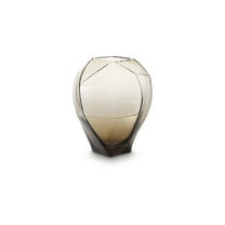 Signature Design by Ashley Ewart 10" Glass Vase, Light Brown Contemporary