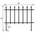 thumbnail image 5 of (4 pack) Expert Gardener Empire Black Powder Coated Steel Garden Border 22.5 inches W x 18 inches H, 5 of 20