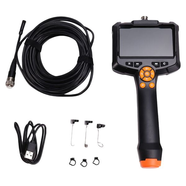 Single Lens Endoscope Inspection Camera 4.3 IPS Screen Handheld Inspection Camera 1080P 8MM Endoscope Camera with Light