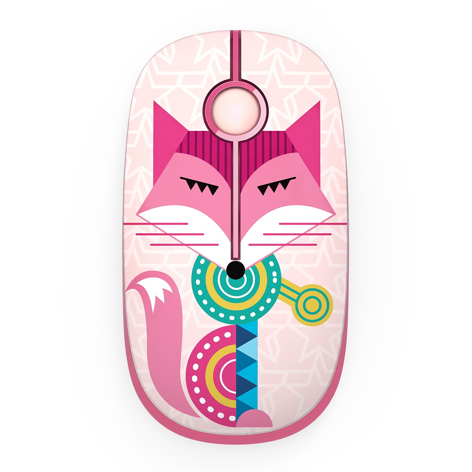 Jelly Comb 2.4G Slim Wireless Mouse with Nano Receiver (Fox)