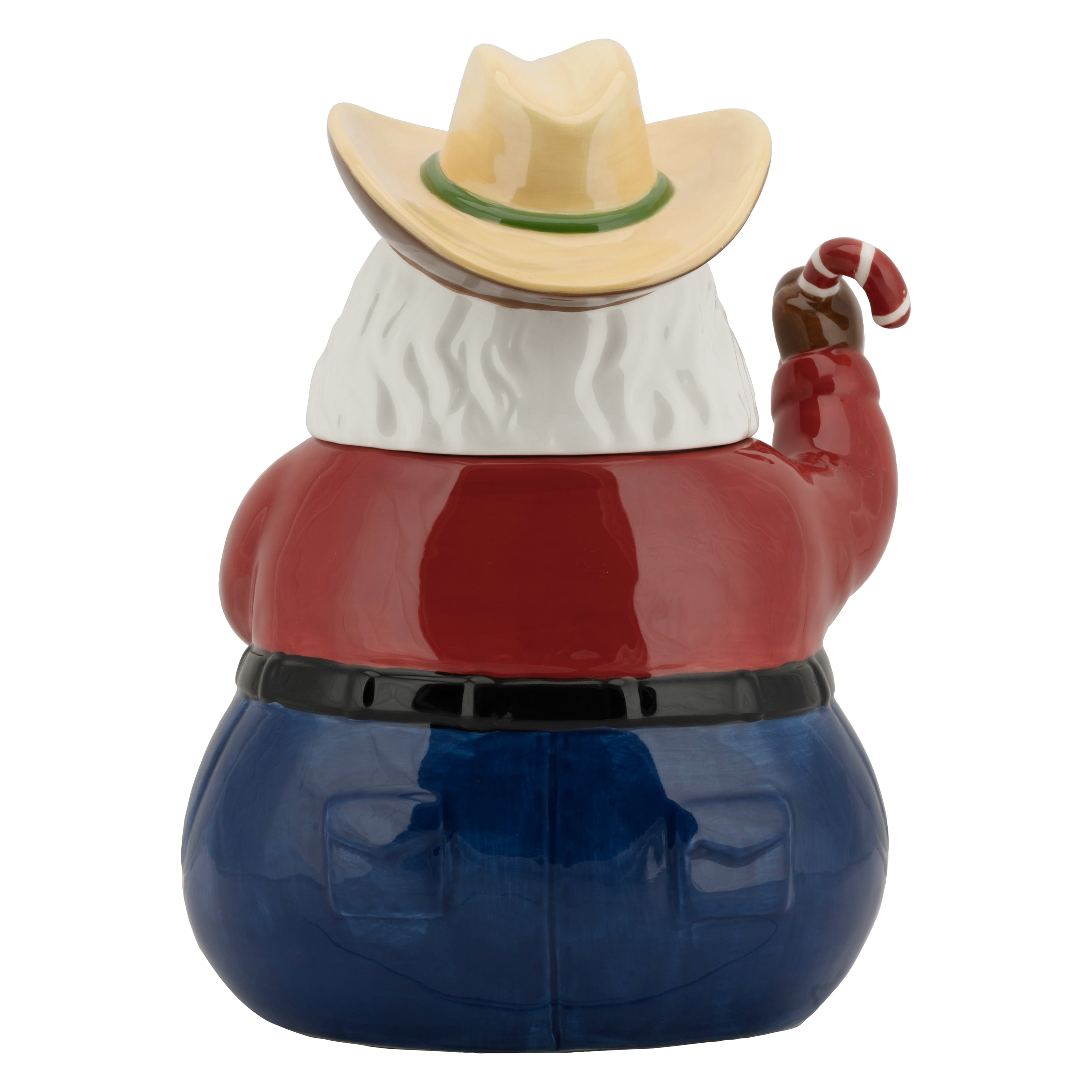 10 Strawberry Street Cowboy Santa Cookie Jar
