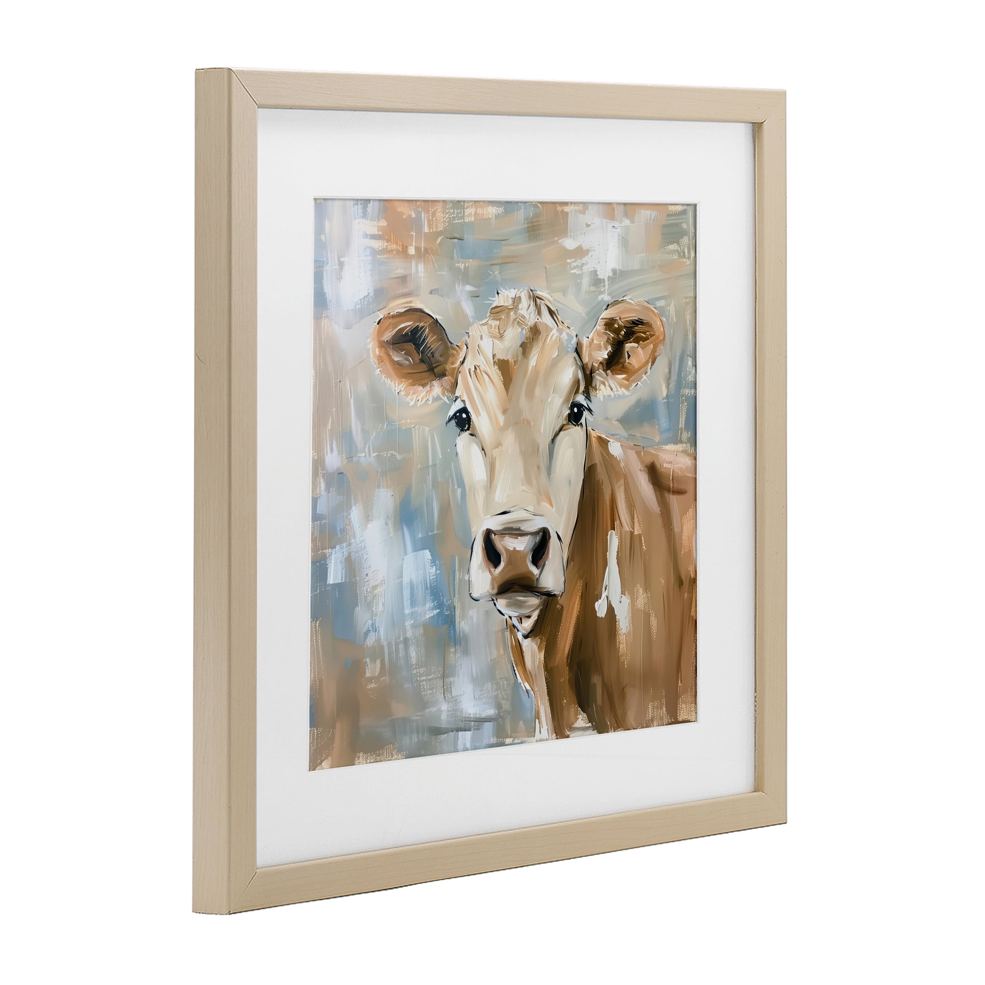 Stupell Industries The Brown Cow Abstract Birch Framed Print Under Glass, design by Tina LeCour