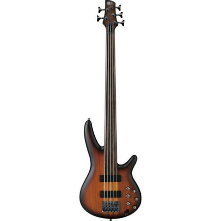 Ibanez SR Series SRF705 5 String Electric Bass Guitar, Rosewood Fretboard, Brown Burst Flat
