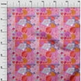thumbnail image 3 of oneOone Polyester Spandex Light Pink Fabric Asian Floral Fabric For Sewing Printed Craft Fabric By The Yard 56 Inch Wide, 3 of 4