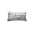 thumbnail image 2 of 24" White New Orleans Daylight Skyline Lumbar Decorative Pillow, 2 of 5