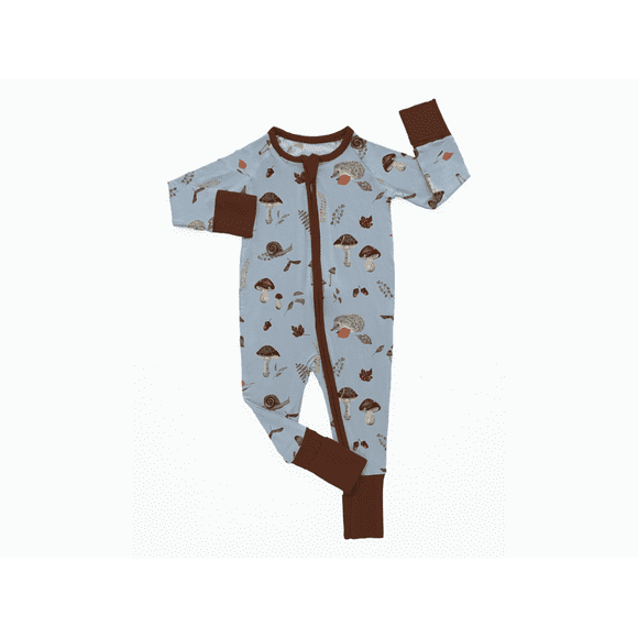 Woodland Whimsy Baby Butter Bamboo Footies 3-6M