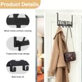 thumbnail image 3 of Over The Door Hooks, Towel Hanger Rack for Bathroom, Over Door Towel Rack, Heavy-duty Towel Hooks, Over The Door Coat Rack, Door Hanger Hooks Suit for Bathroom, Bedroom, Kitchen, 3 of 5