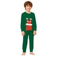 thumbnail image 6 of CAIVO Child Christmas Kids Outfit Sets Cozy Holiday Santa Print Girls Festive Family Cartoon Long Sleeve O-Neck Shirts Tops Pants Soft Two Piece Outfit Sets 2-3 Years, 6 of 8