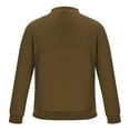 thumbnail image 3 of Maoxin Men's Coats Fashionable Men's Long Sleeved Casual Solid Color Knitted Sweater Jacket Coffee 3XL, 3 of 5